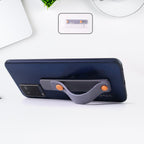 Dark grey silicone phone loop finger holder for secure grip