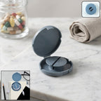 Compact plastic cable organizer case for travel and home use