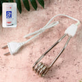 Immersion water heater rod with a safe handle and power cord