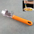 Stainless steel hot pot gripper securely lifting a pan