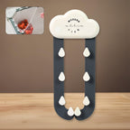 Efficient triangle kitchen sink strainer rack capturing food waste.