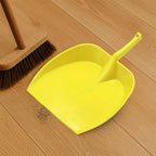 Long handle dustpan designed for ergonomic and efficient dust collection.