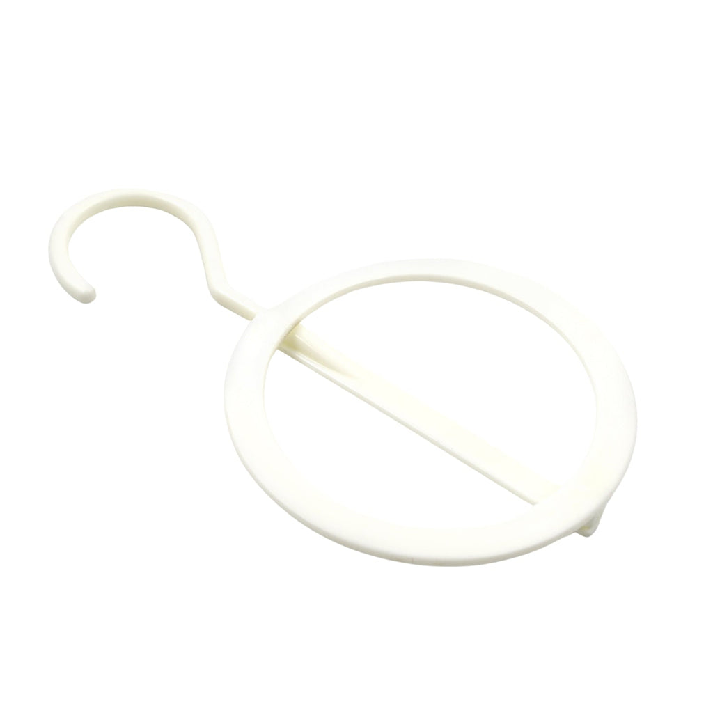 Close-up of the durable ABS plastic material of the circular Closet Organizer Hanger.