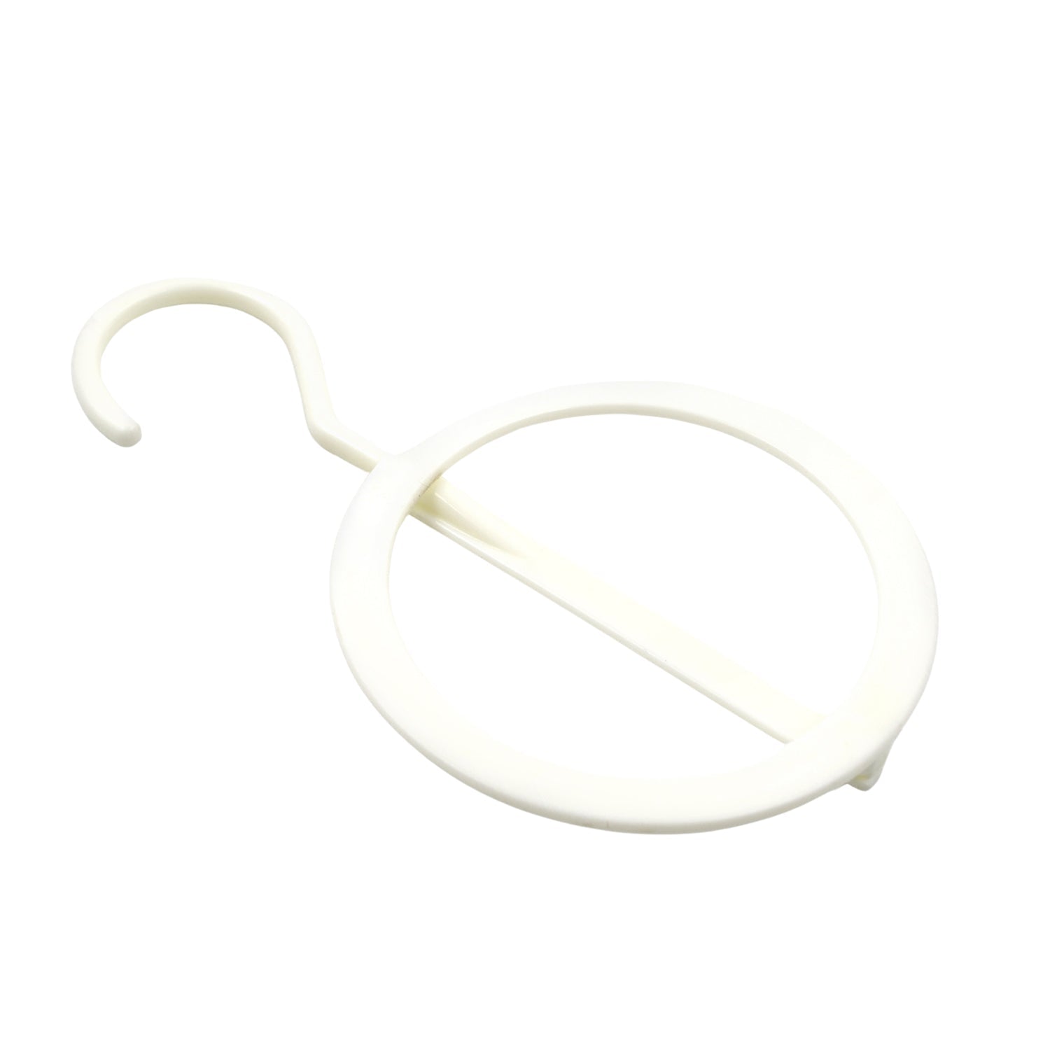 Close-up of the durable ABS plastic material of the circular Closet Organizer Hanger.