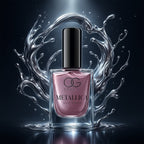 Bottle of Purple Metallica Nail Polish with shimmering opal purple shade