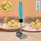 Apex stainless steel potato masher with ergonomic L-handle for easy mashing