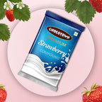 Vibrant strawberry compound slab, an essential baking ingredient.
