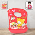 Waterproof baby bib with soft fabric and colorful prints for infants