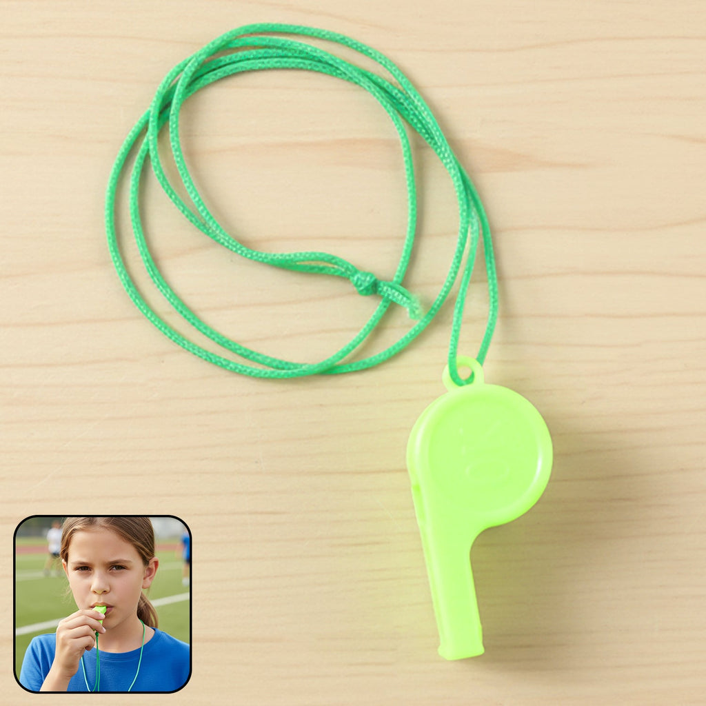 Plastic sports whistle with loud sound for sports and safety