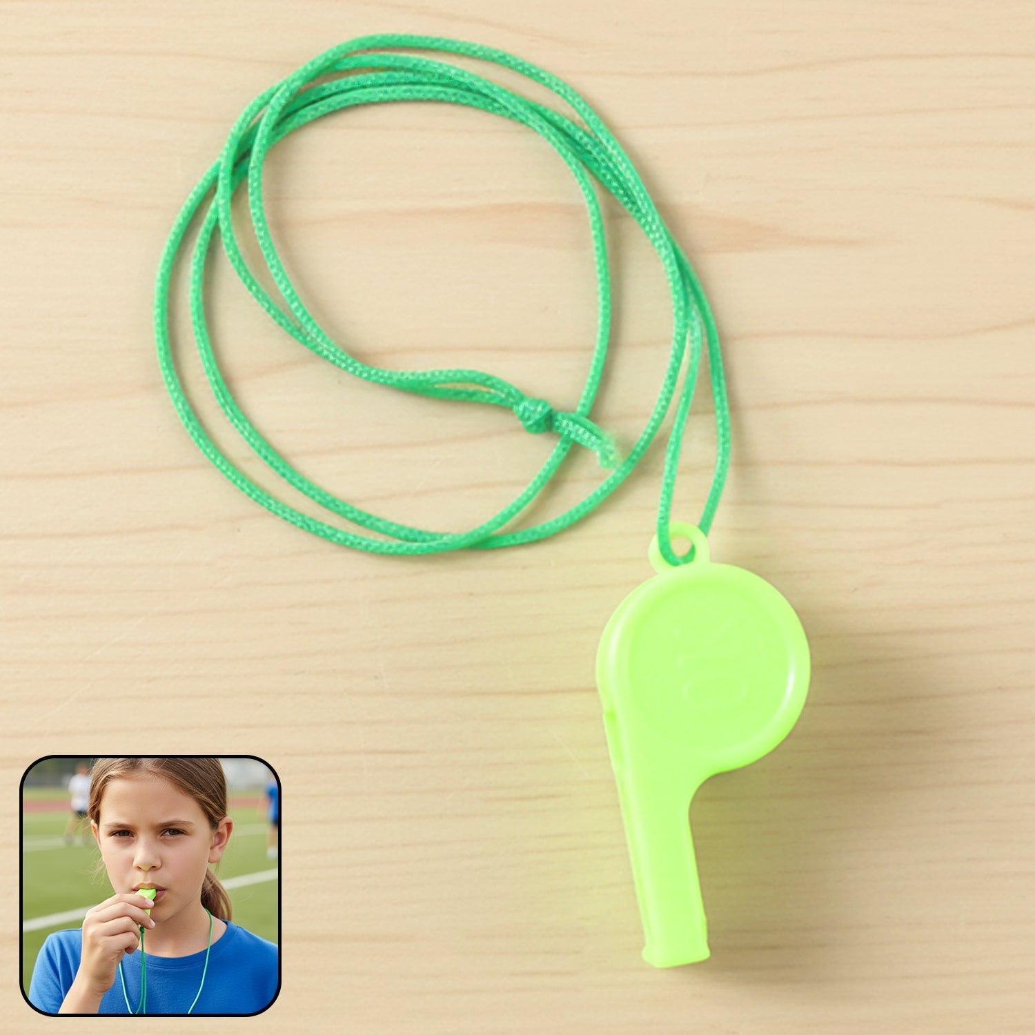 Plastic sports whistle with loud sound for sports and safety