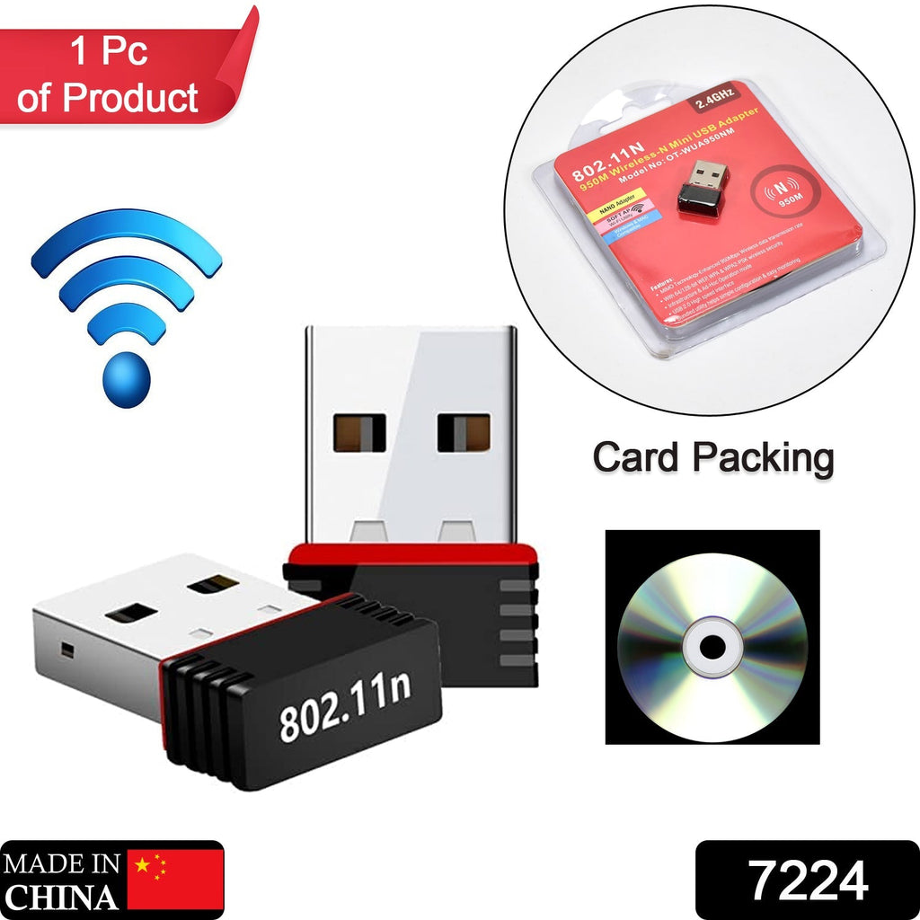 Compact Wi-Fi network adapter mini USB wireless dongle by Compshop