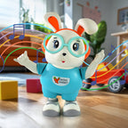 Swing Rabbit Musical Dancing Toy front view with LED lights and cute bunny design