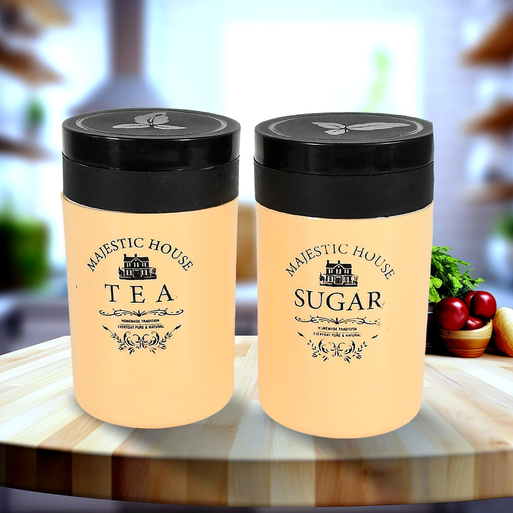 Accurate Seal airtight plastic tea, coffee, sugar container set 800ml