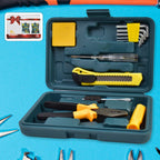 Close-up of a hand holding a screwdriver from the multi-purpose toolkit.