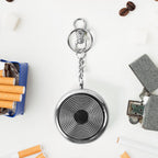 Travel cigarette ashtray keyring lightweight and compact