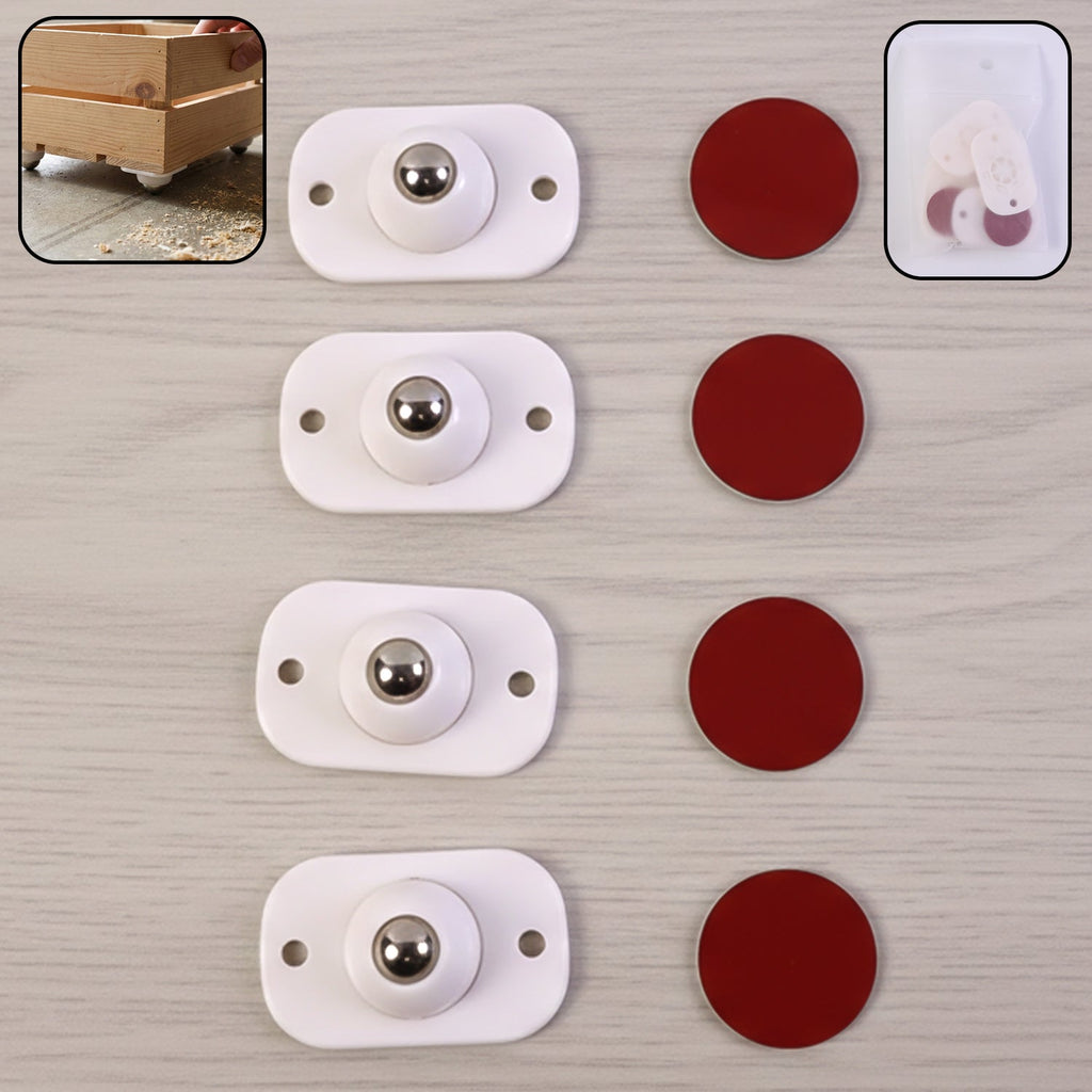 Heavy-duty furniture moving roller mini wheels set for smooth shifting