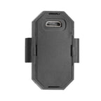 Compact LED strobe light illuminating in vibrant multi-colors for enhanced visibility.