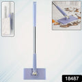 Cleaning brush with handle included alongside the compact mini mop.