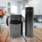 Own Hydrate Thermal Coffee Carafe Set with LED display bottle on a clean surface.