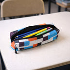 Multipurpose printed zipper pencil pouch for stationery and small accessories