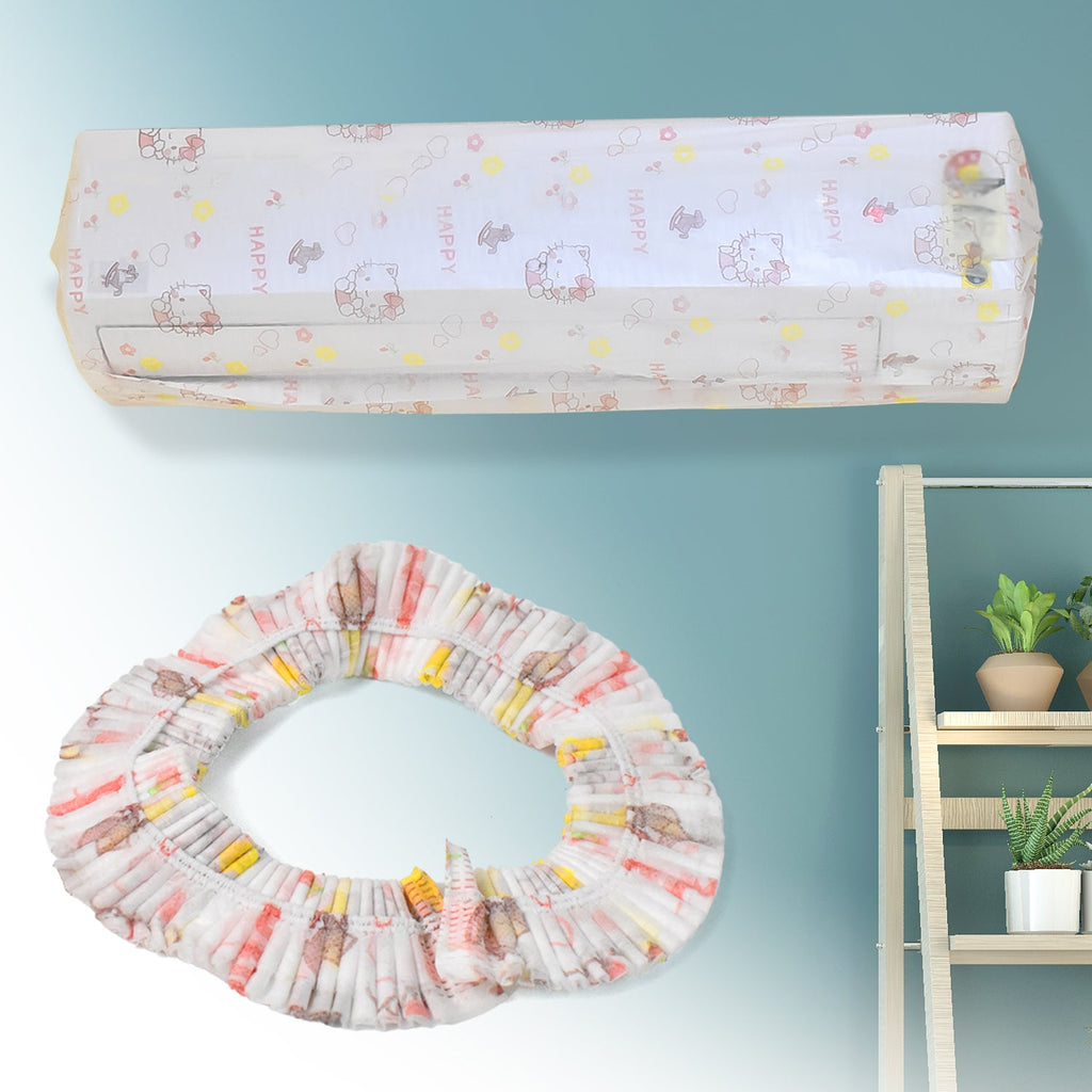 Durable folding fabric air conditioner dust cover fitting a 1.5 ton AC unit