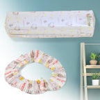 Durable folding fabric air conditioner dust cover fitting a 1.5 ton AC unit