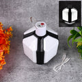 Foldable USB rechargeable LED camping lantern with hanging hook by Garden Vera