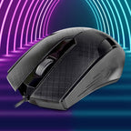 Ergonomic wired optical mouse for comfortable daily computer use.