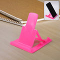 Adjustable plastic mobile phone stand holder in foldable design