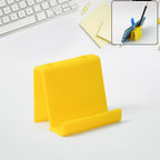 Colorful multifunctional plastic mobile phone stand with pen holder on desk