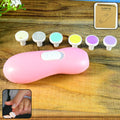 Electric baby nail trimmer set with multiple grinding heads for safe infant nail care