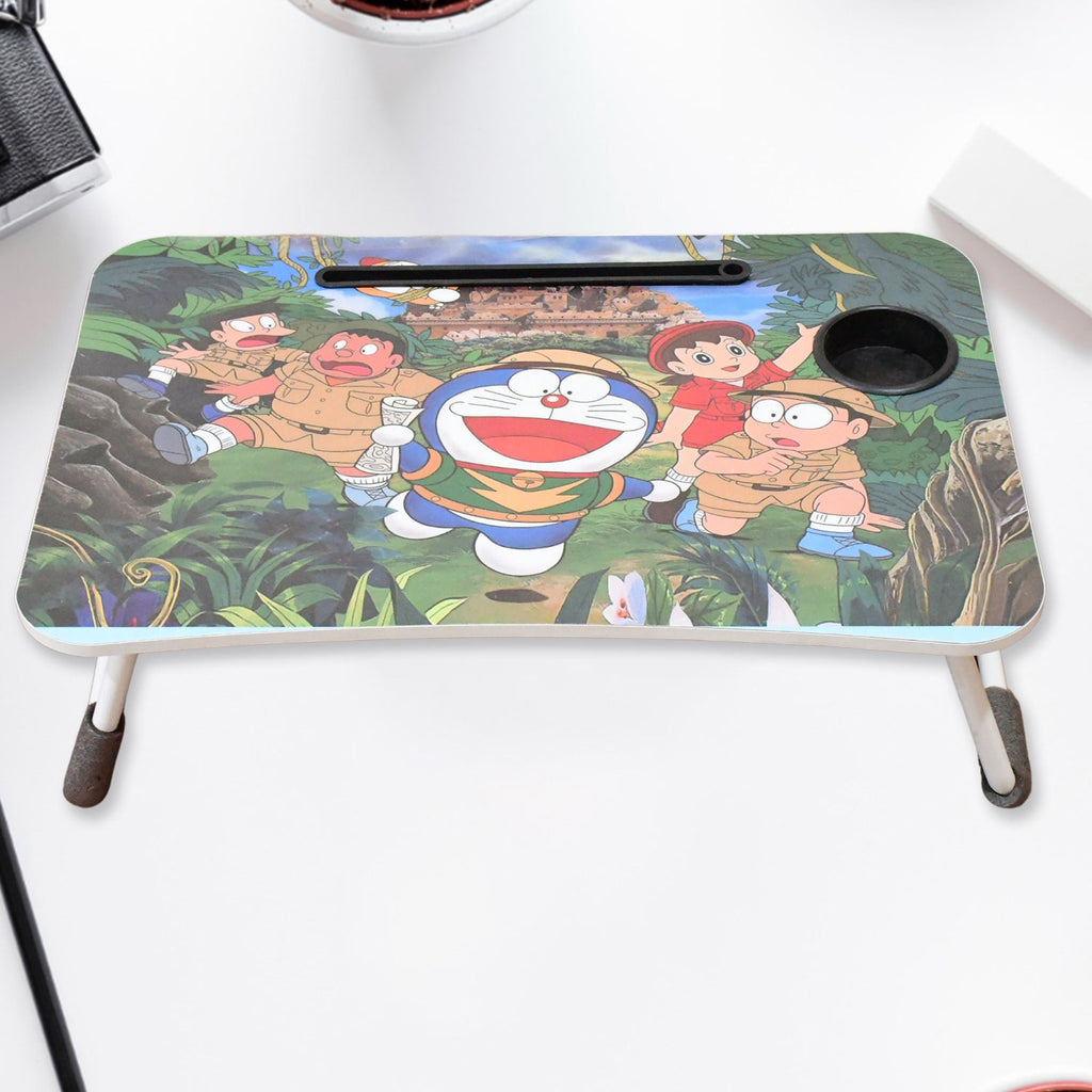 Detail of the non-slip legs on the portable laptop desk.