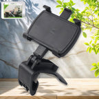360-degree rotating car mobile phone holder securely mounted on dashboard