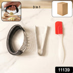 Close-up of garlic crusher from 3-in-1 kitchen utensil set for easy garlic crushing
