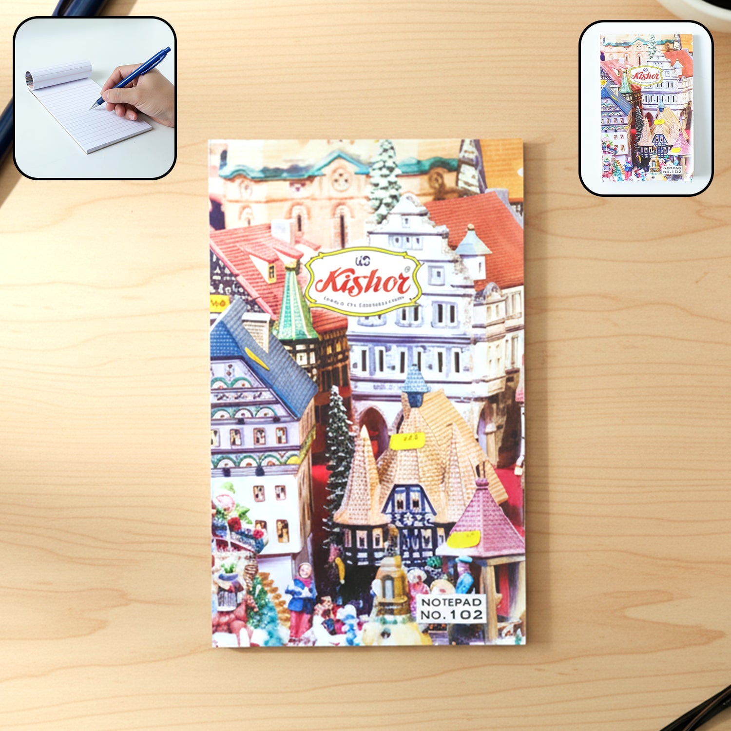 Premium pocket notebook with durable printed cover and 80 smooth pages