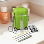 Manicure Pedicure Kit 8-piece set in a compact travel case.