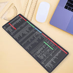 Underside of the natural rubber desk mouse pad, highlighting its anti-slip grip.