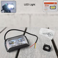 6 Mode LED Ultra Mini Fog Light front view with dual lenses