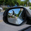Car blind spot mirror 2-piece set with wide-angle design for safety