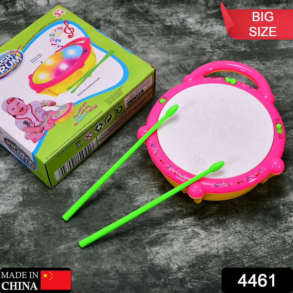 Front view of the interactive Flash Drum Toy, designed for engaging play by children.