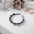 Pearl floral hairband for women and girls with elegant detailing