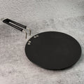 Premium 10 inch non-stick flat roti tawa with heat-resistant handle