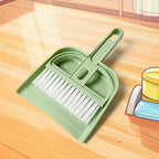 Compact Mini Dustpan with Brush Set for quick desktop cleaning.