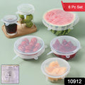 Reusable silicone stretchable food cover lids sealing bowls
