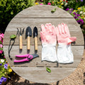 Complete gardening tool kit with gloves and hand tools