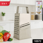 Premium stainless steel kitchen grater with sharp blades and sturdy handle.