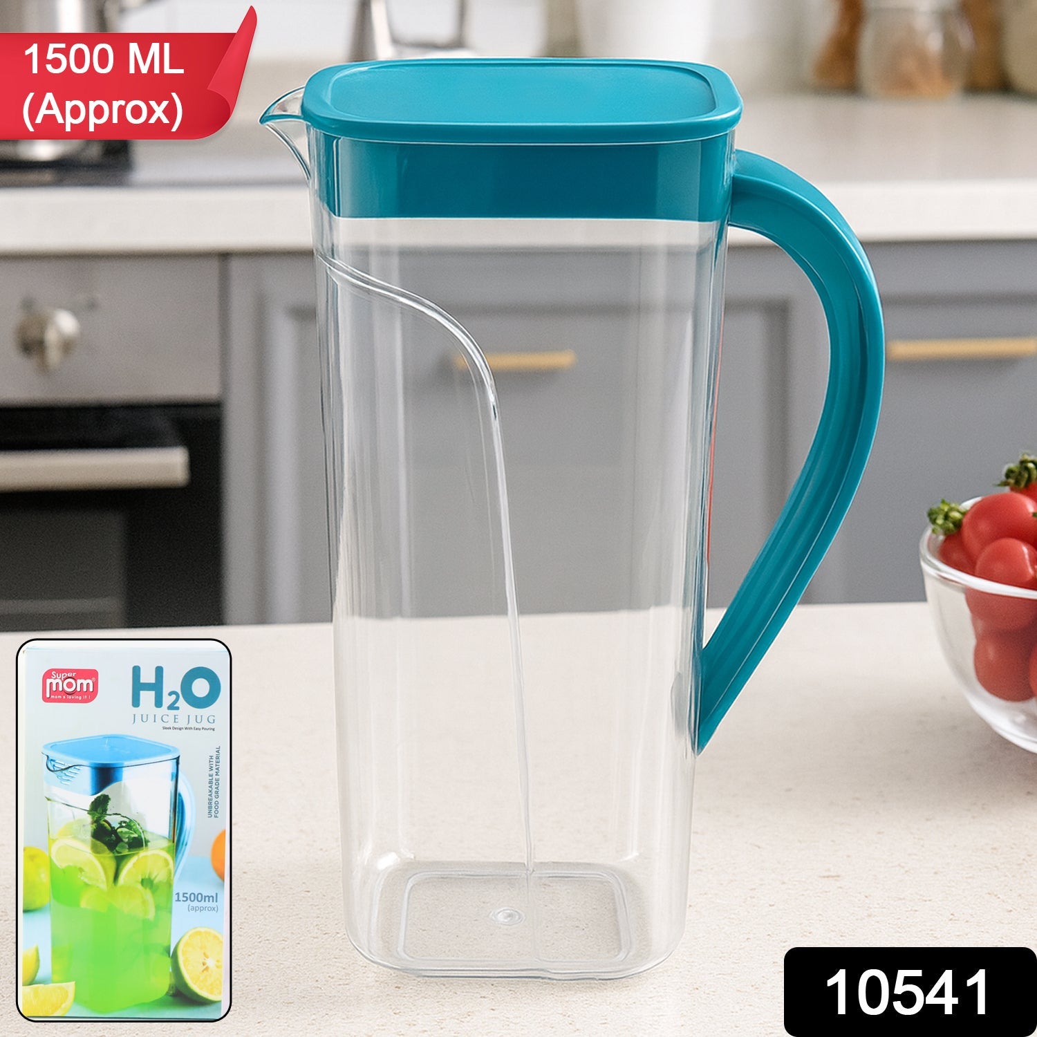 Multipurpose plastic kitchen jug ideal for water and juice serving