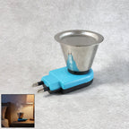QuickBurn Electric Kapoor Dani in colorful steel, perfect for incense.