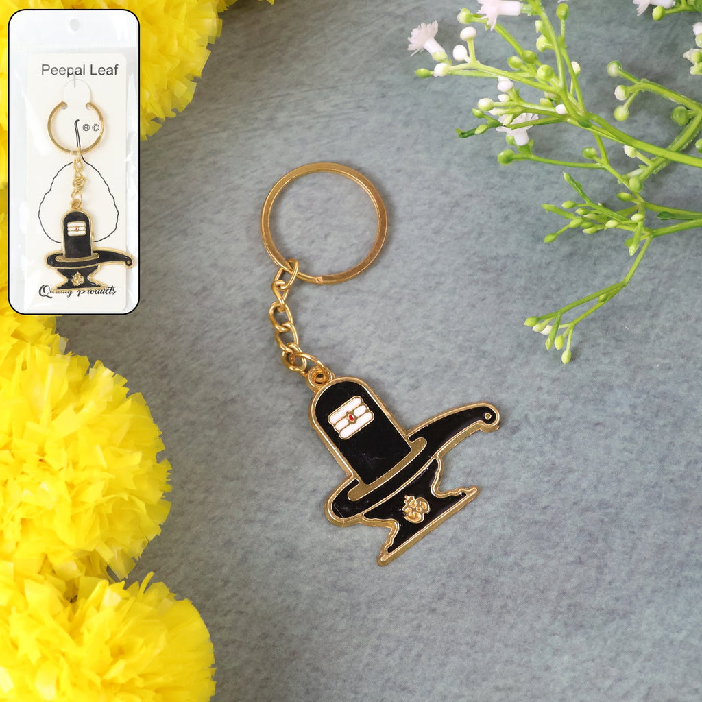 Mixed design keychain set featuring Shivling and Trishul