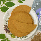 Pack of Maniarr's Carmonised Ragi Khakhra (180g) showing crispy texture.